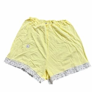 NWT 60s 70s European Vintage Margret Lace Trim Bloomers (Yellow/White) Size S/M